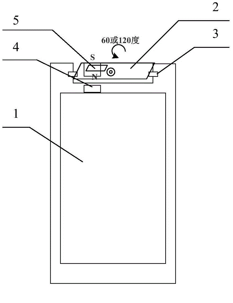Method for detecting rotation angle of mobile terminal and camera thereof