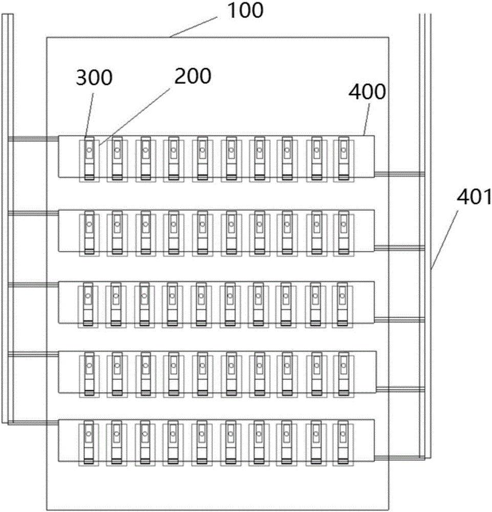Secondary heat pipe-based heat-dissipation structure of server cabinet