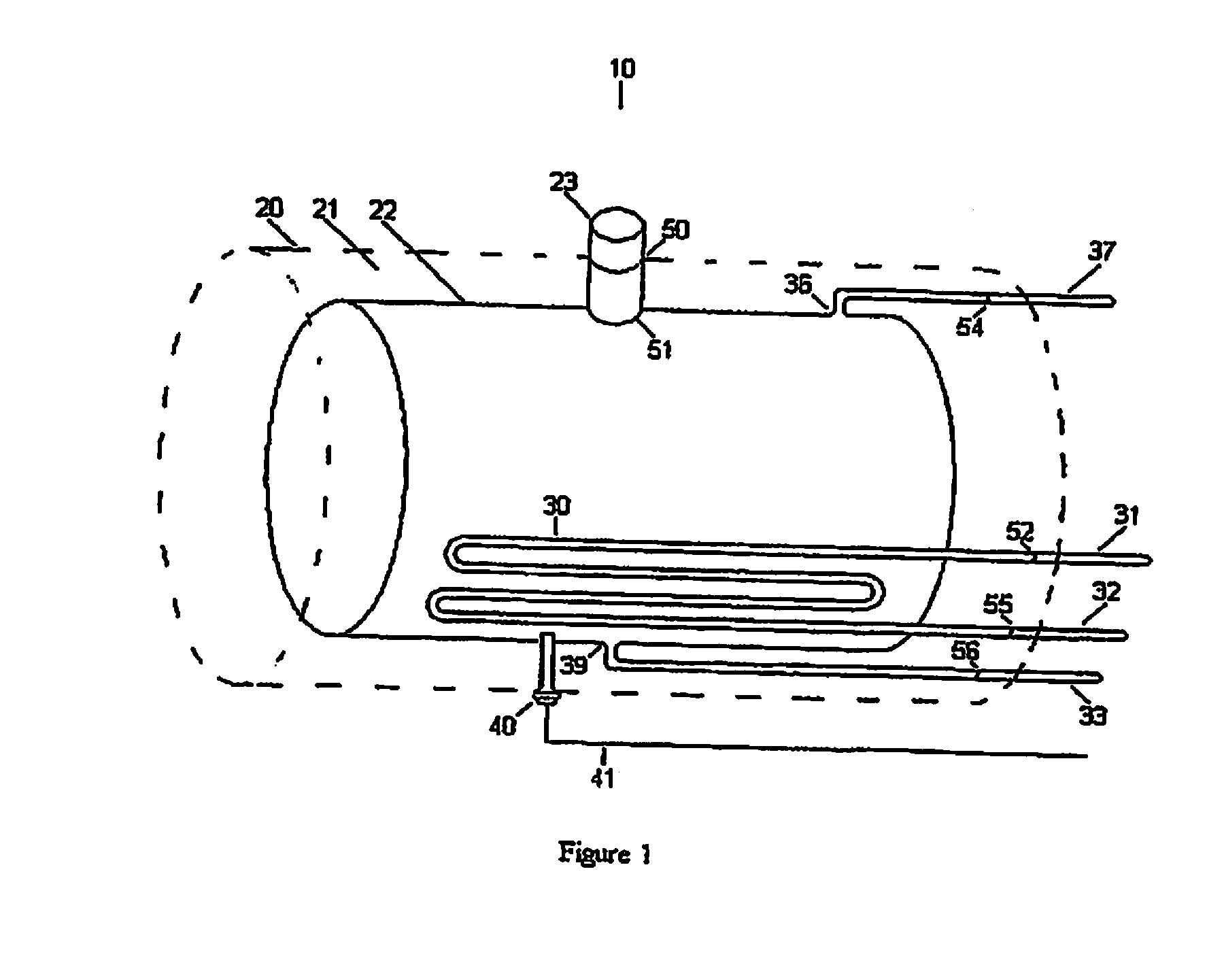 Alternate fuel storage system and method