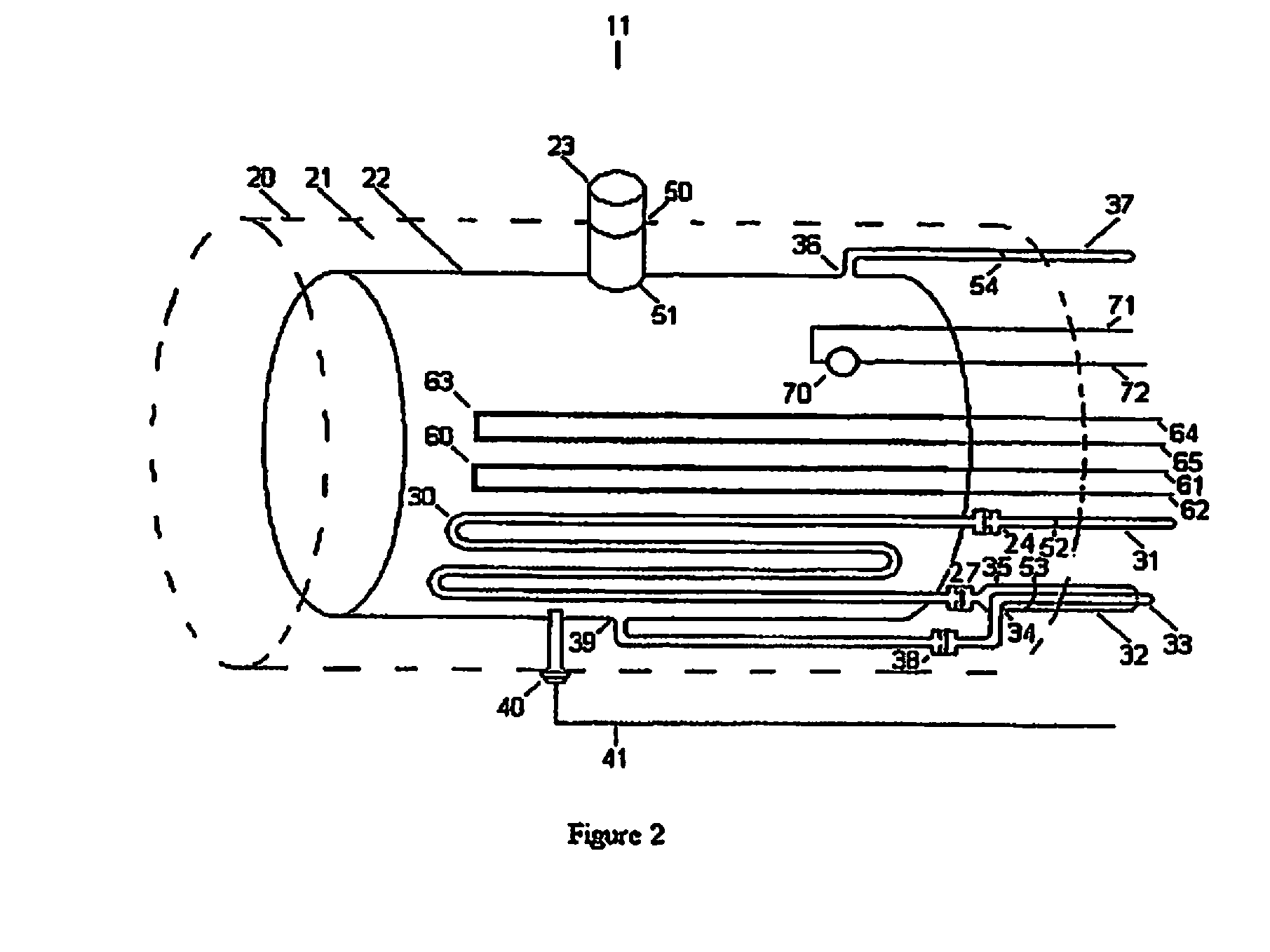 Alternate fuel storage system and method