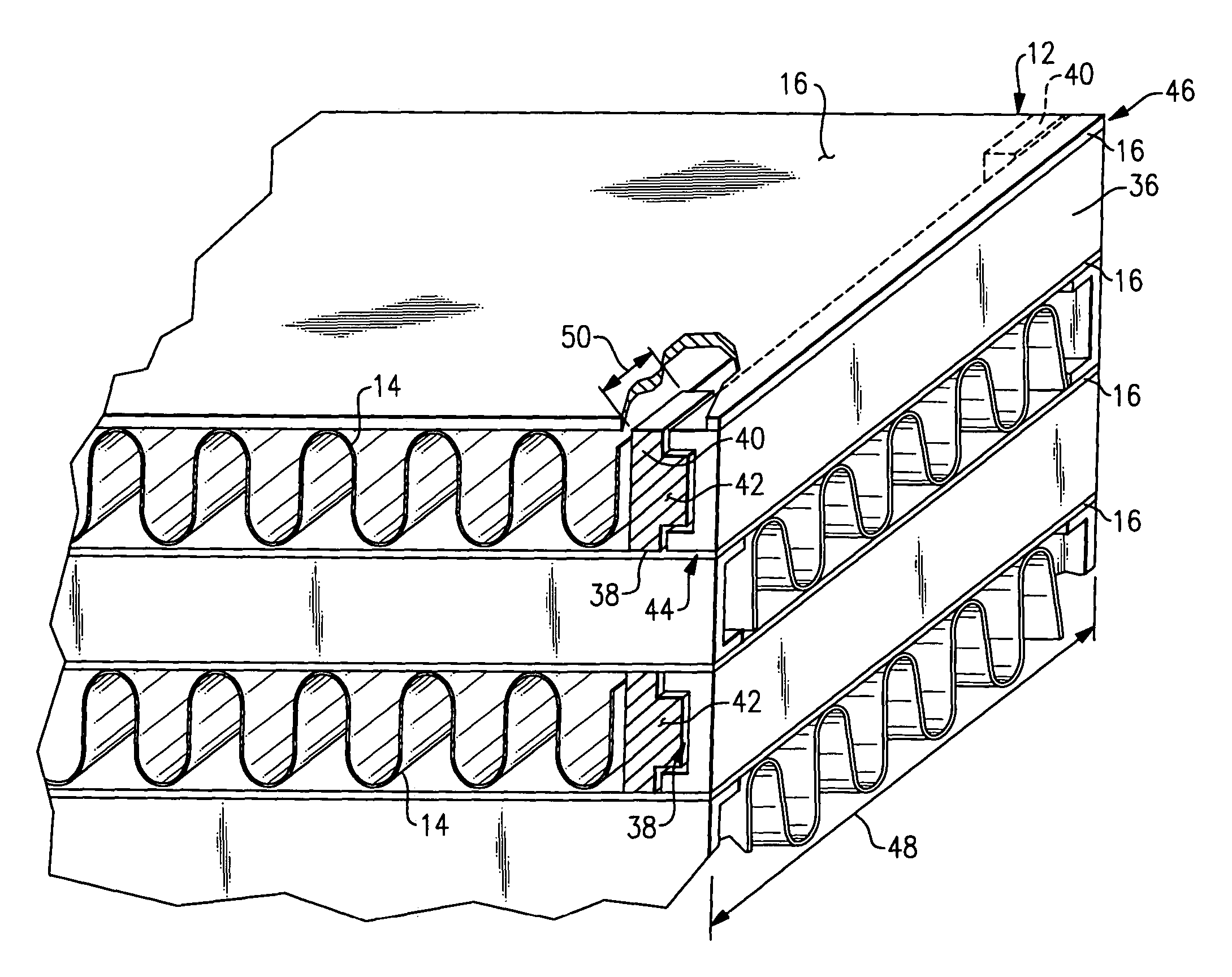 Core assembly with deformation preventing features