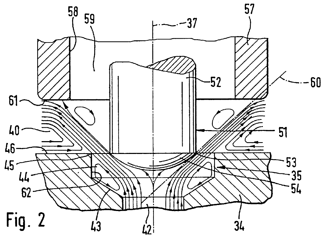 Magnet valve with pressure limitation for slip-controlled motor vehicle brake systems