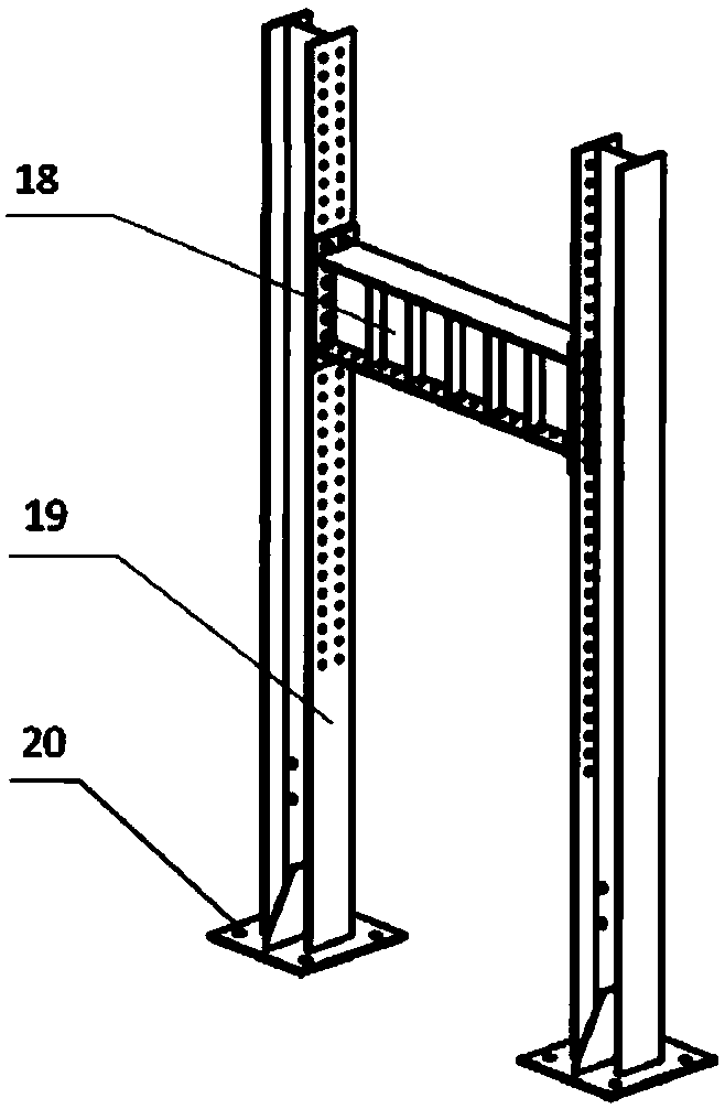 Cross girder structure integrated loading system