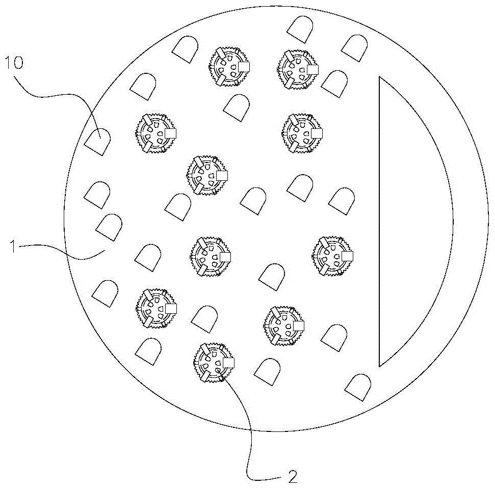 A disc-shaped valve tray