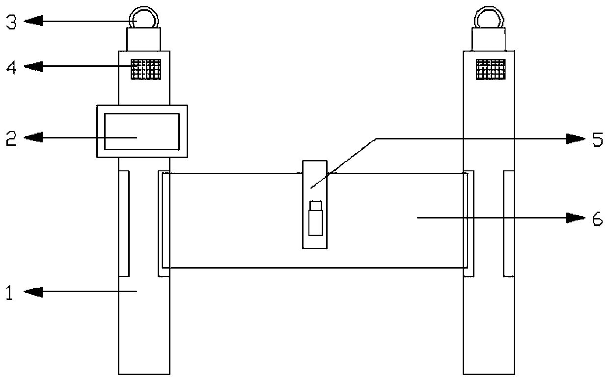 Warning device for power maintenance