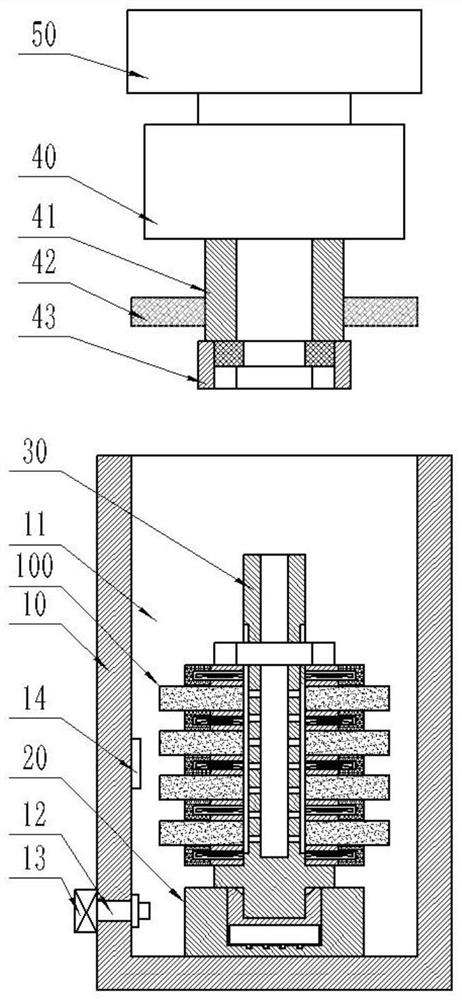 An airtight control device and method applied to electroplating grinding wheel