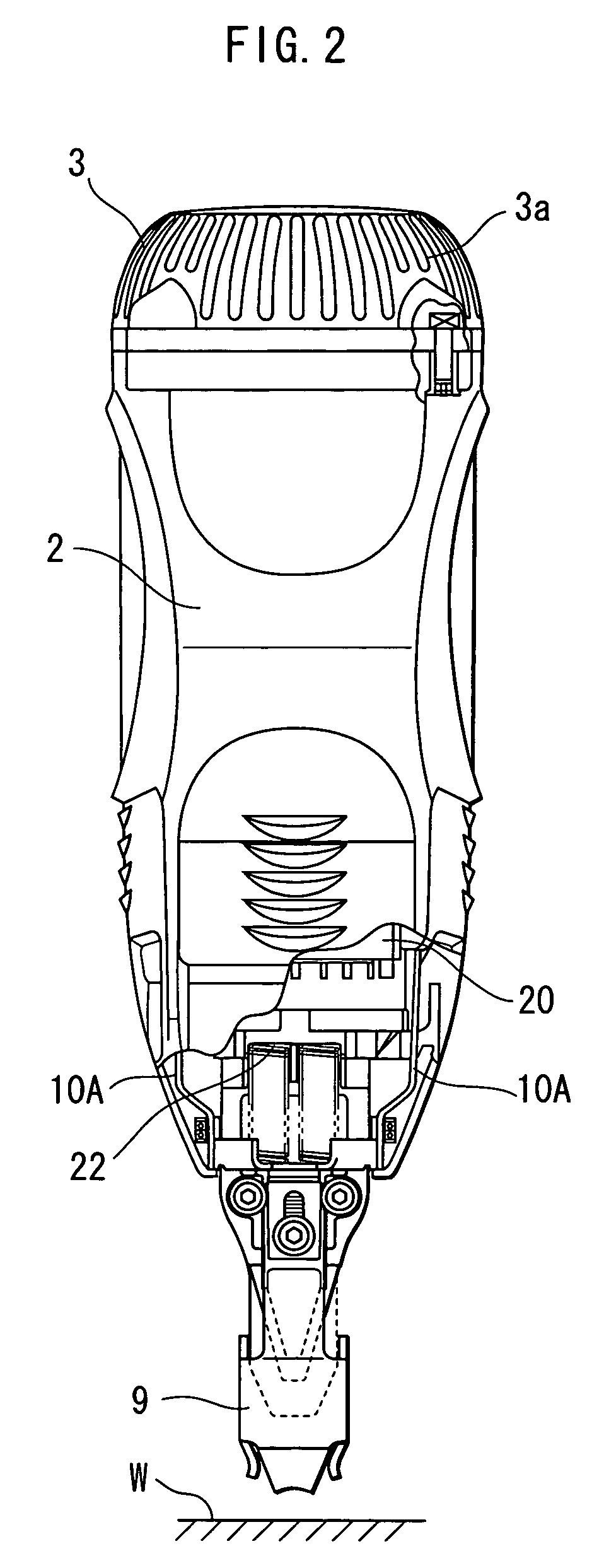 Combustion type power tool having buffer piece