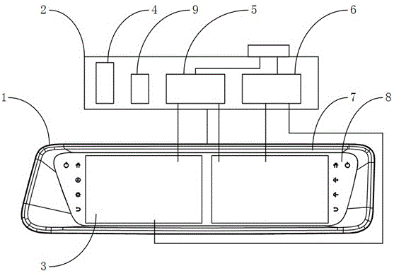 Interactive double-screen vehicular navigator