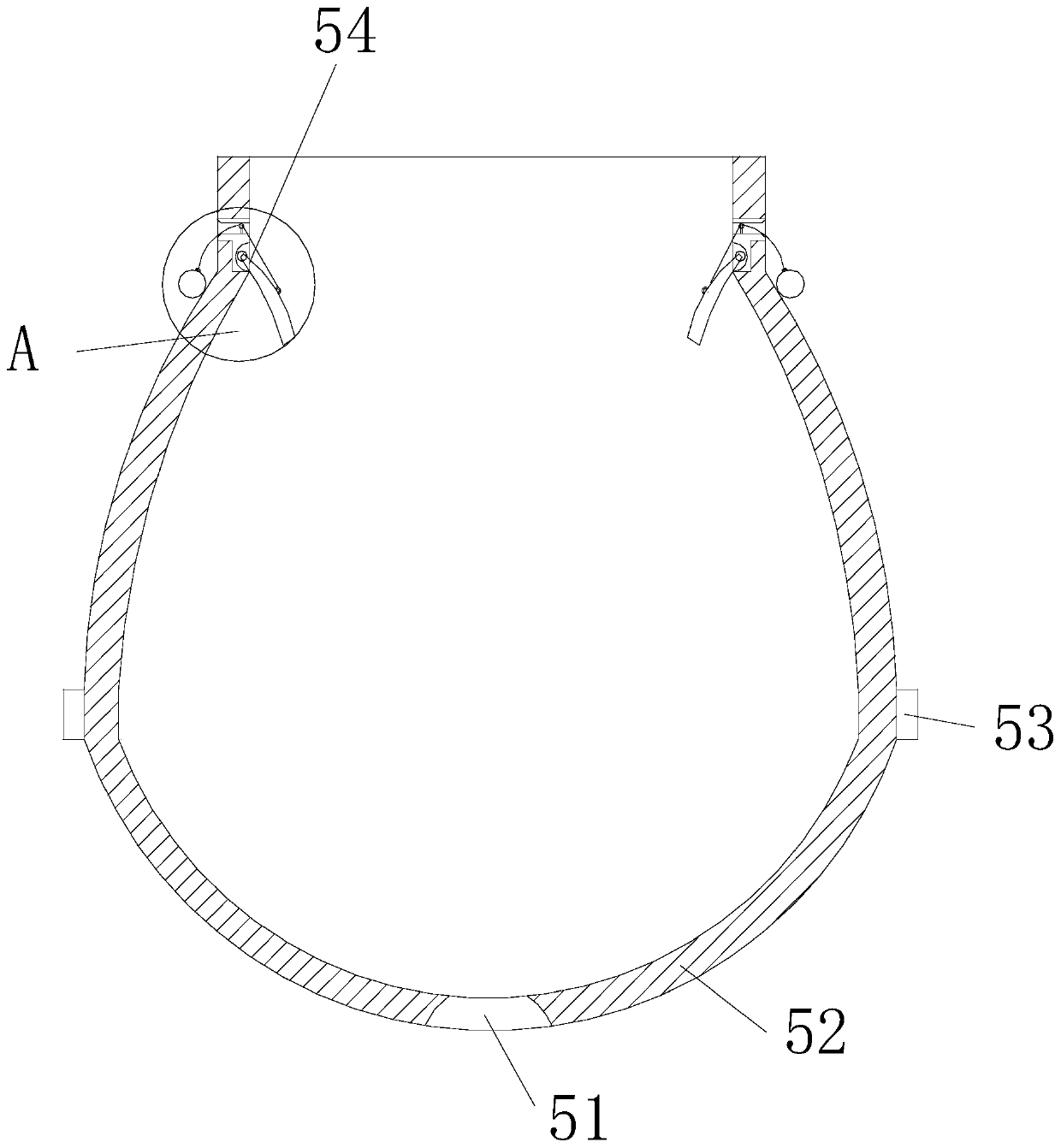 A rare earth metal element mass deflection attraction and magnetic interception separation device