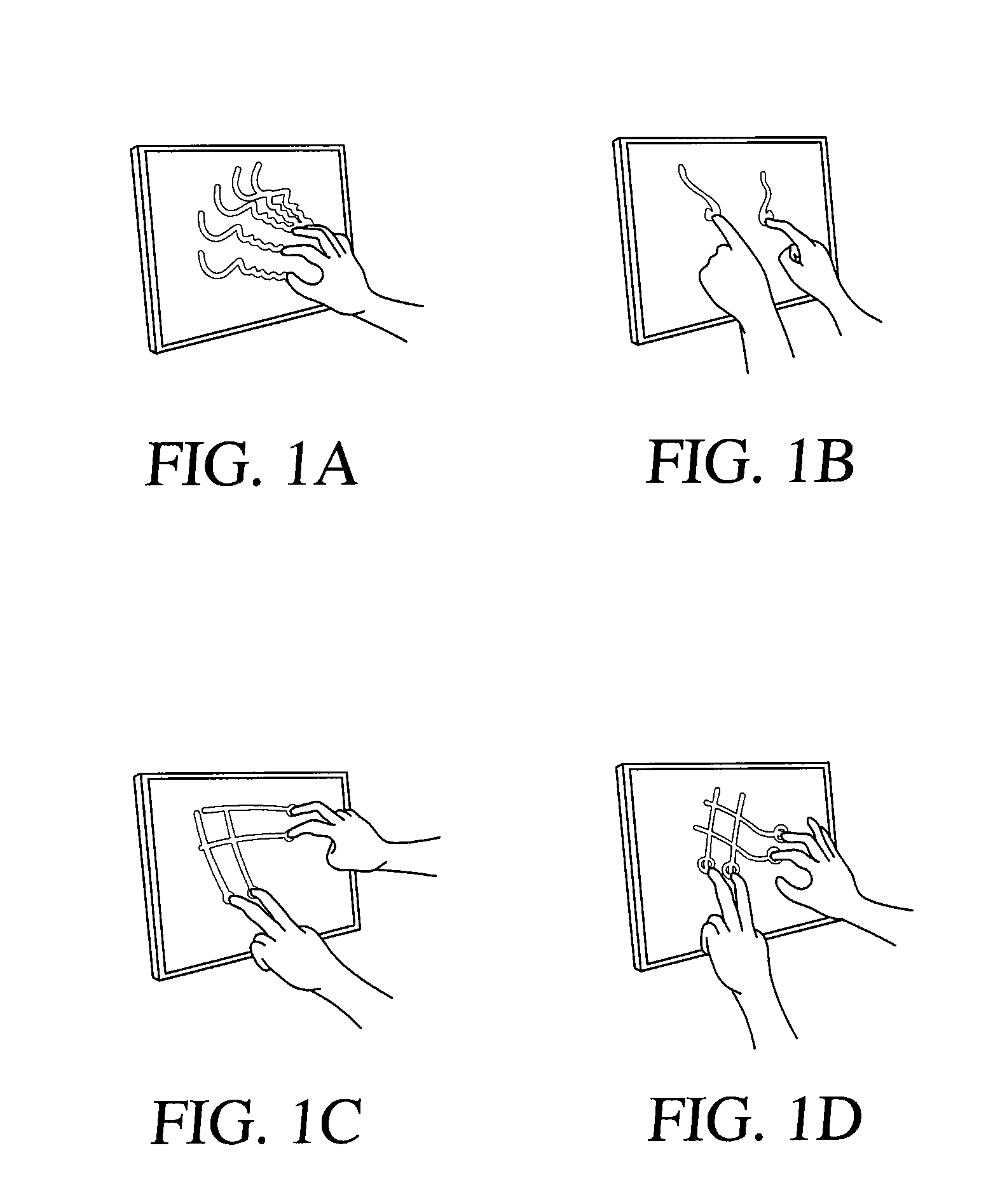 Multi-touch sensing display through frustrated total internal reflection