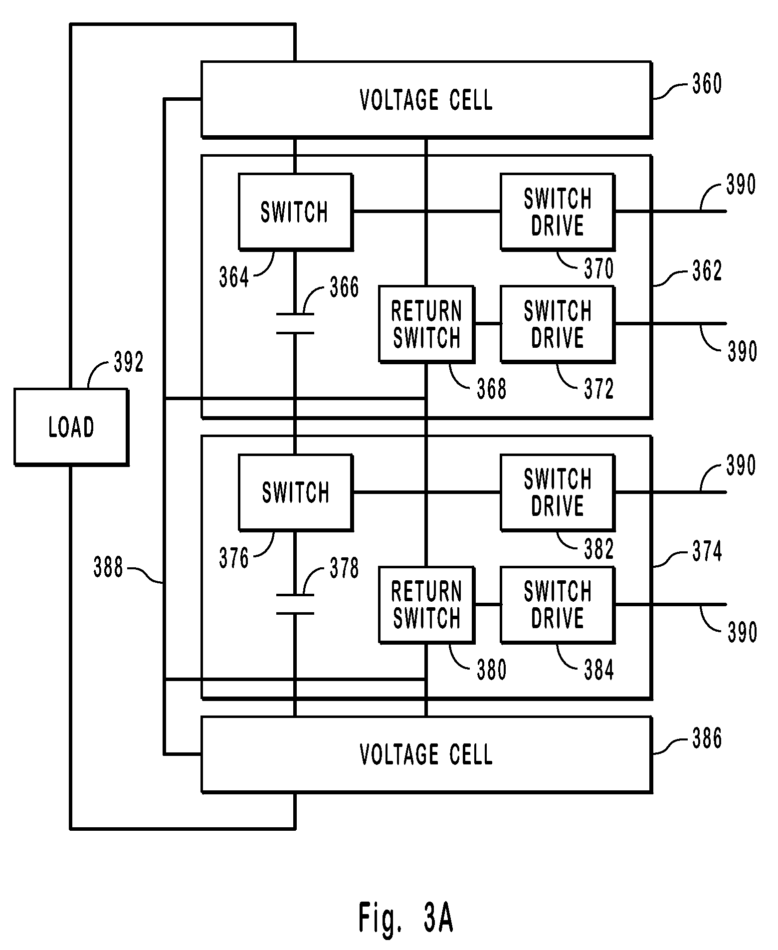 High voltage pulsed power supply using solid state switches with voltage cell isolation