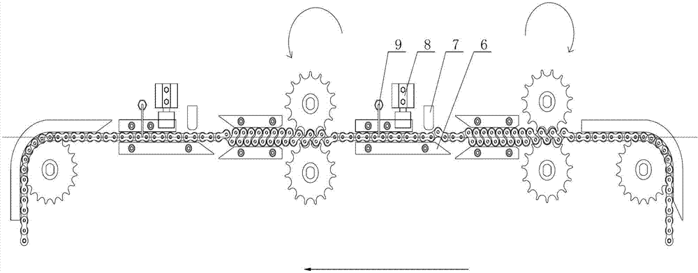 Device for automatically detecting flexibility of chain link of chain