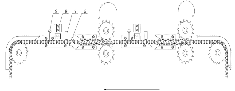 Device for automatically detecting flexibility of chain link of chain
