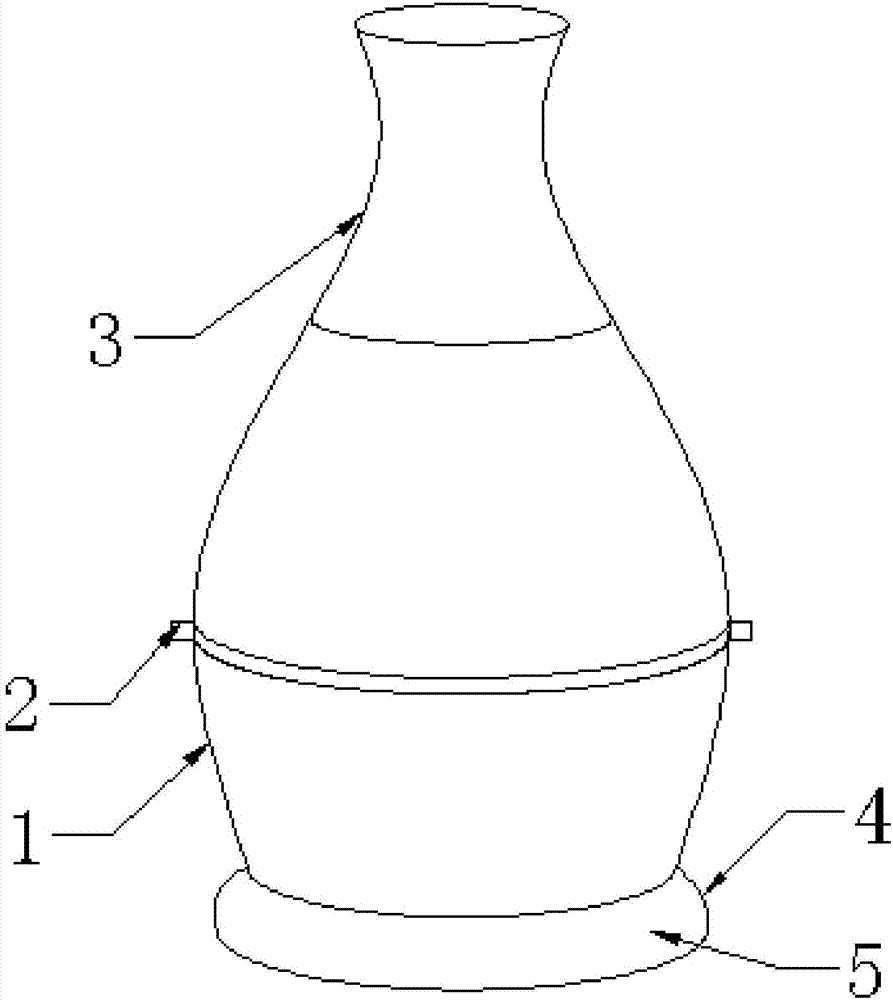 Flower vase convenient to change water