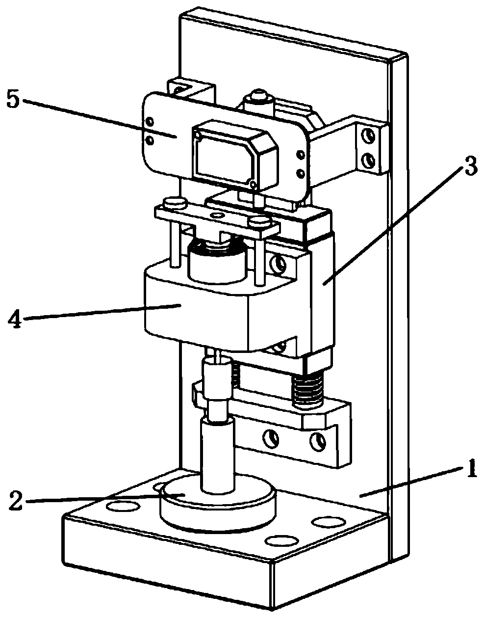 Electromagnetic force testing device of high-speed solenoid valve for automobile braking system