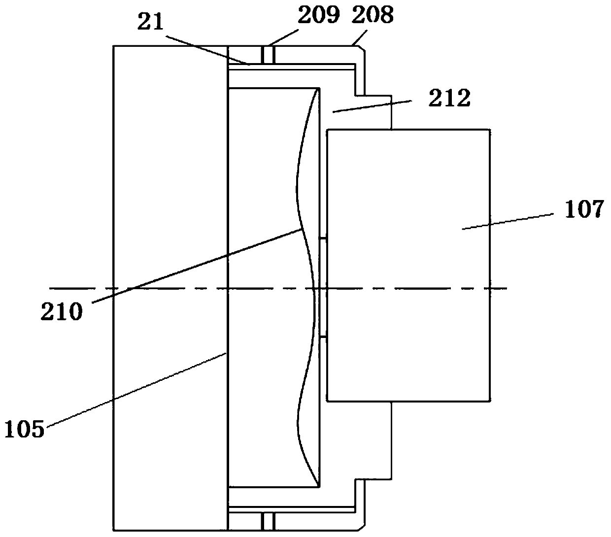 A long-wave infrared continuous zoom online fast compensation adjustment device and method