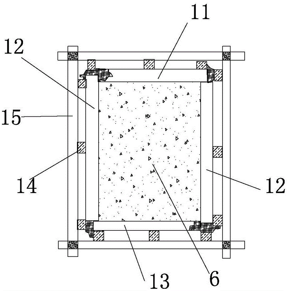 Three-dimensional twisted and rotated inclined reinforced concrete frame structure formwork and its construction method