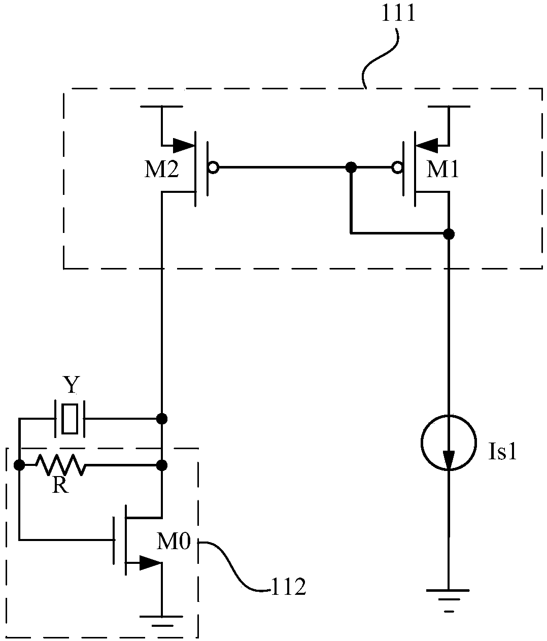 Crystal oscillator circuit