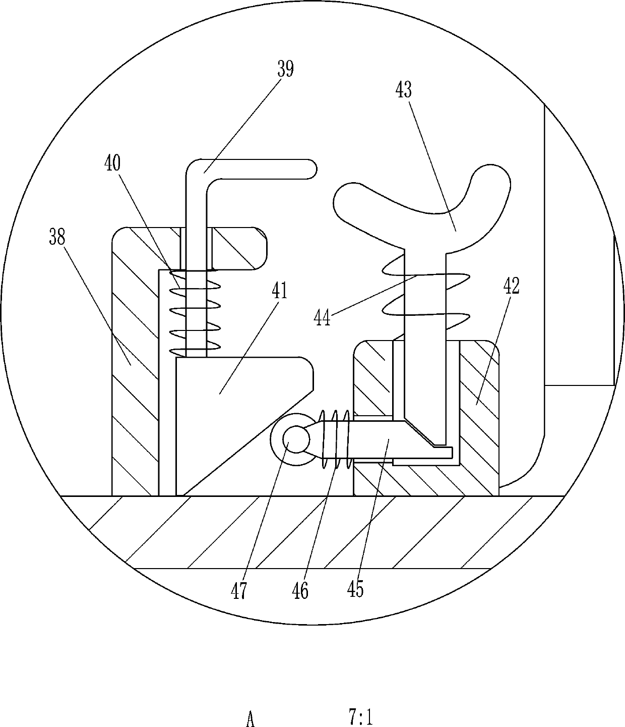 Domestic fixed range grooving device for board