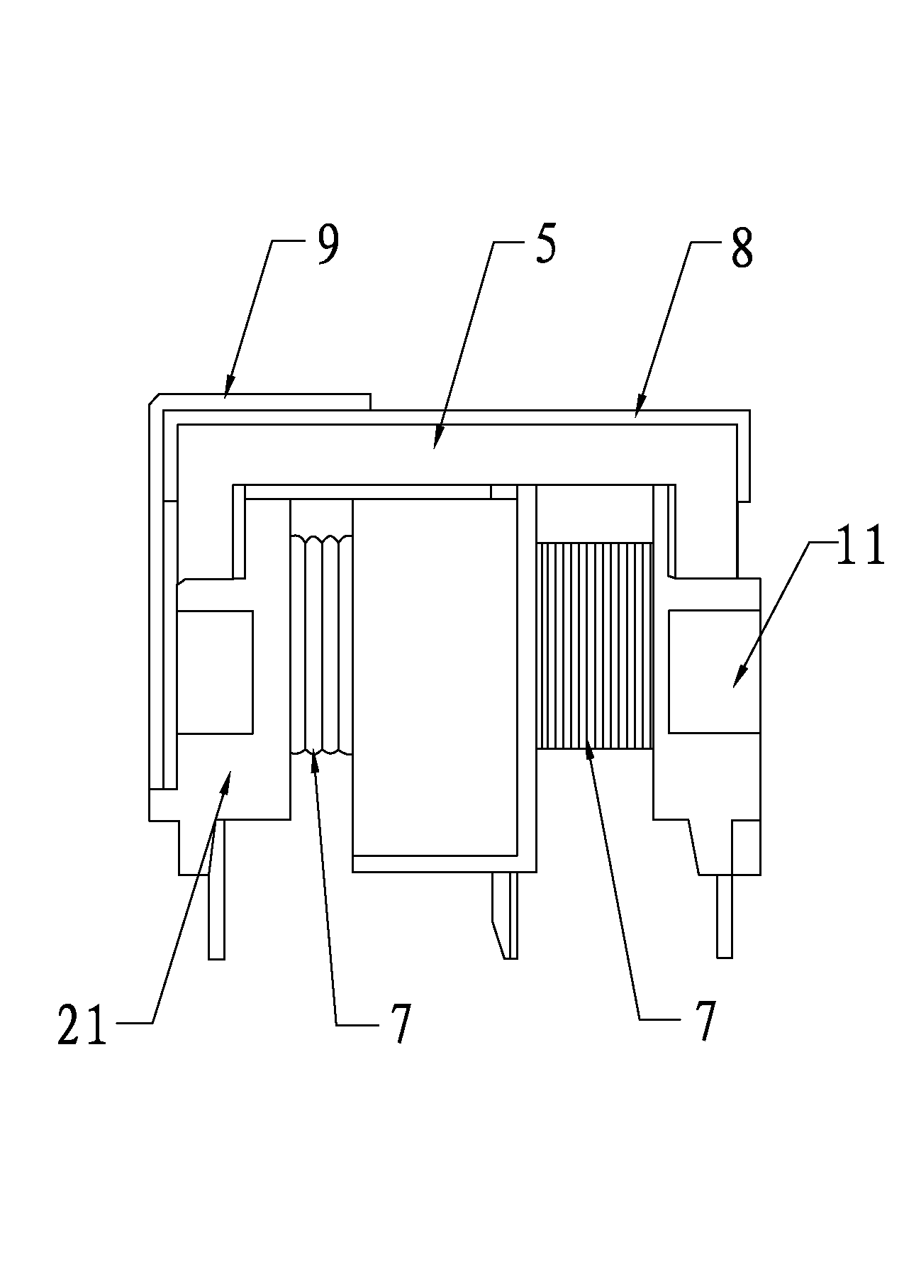 Ultrathin high-frequency magnetic core transformer and production process thereof