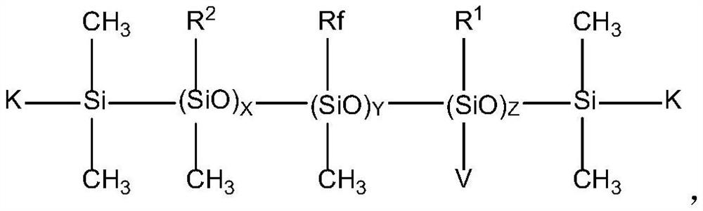 Linear organic fluorine-containing polysiloxane as well as preparation method and application thereof