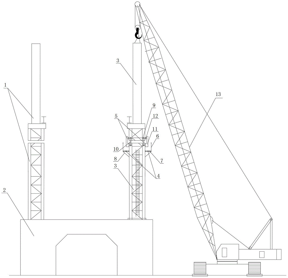 A method for installing the steel skeleton of a large-scale steel structure factory building