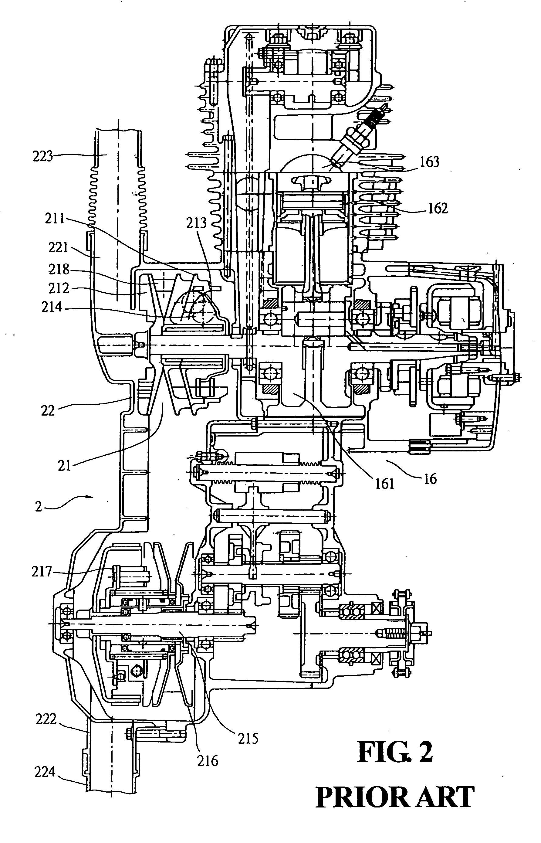 Cooling structure for a continuous variation transmission system of an all-terrain vehicle