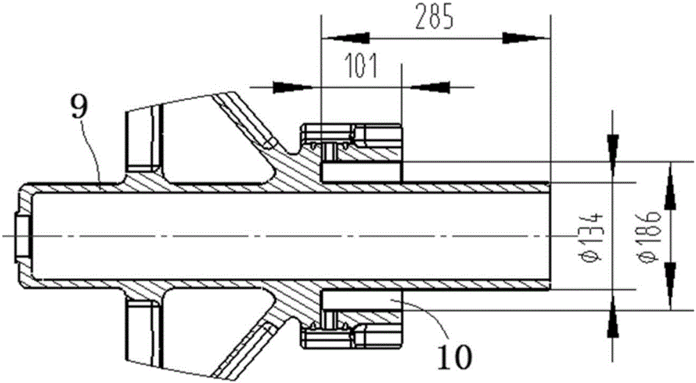 Machining tool and machining method for deep and long annular cavity