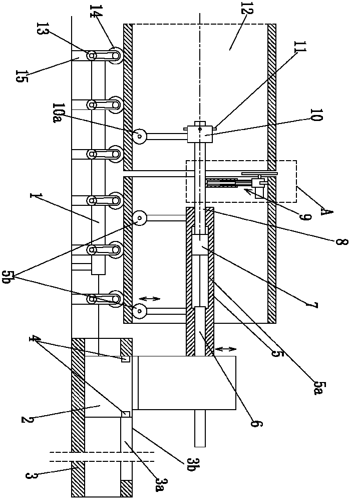 Metal workpiece machining device