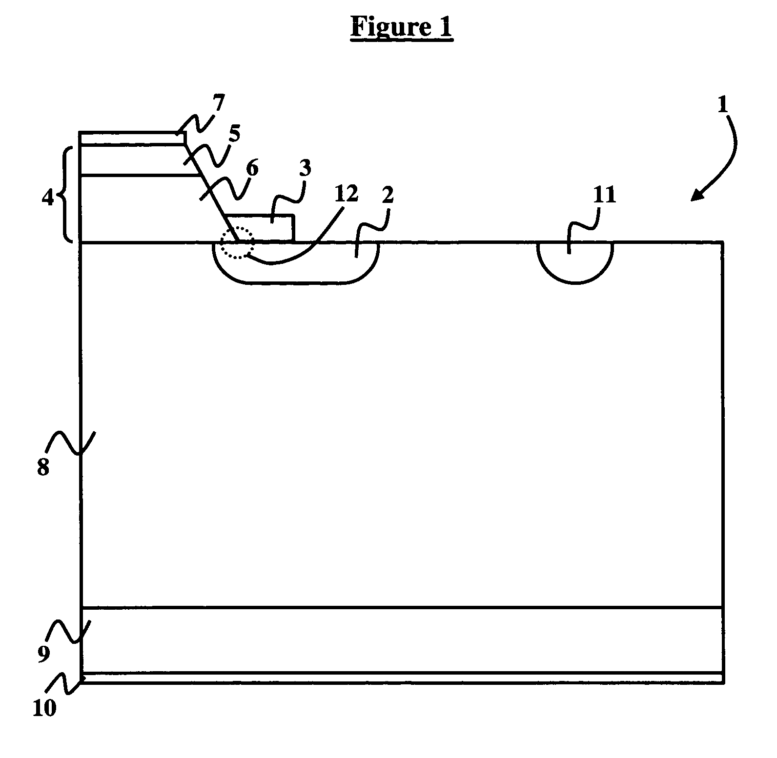 Interacting current spreader and junction extender to increase the voltage blocked in the off state of a high power semiconductor device