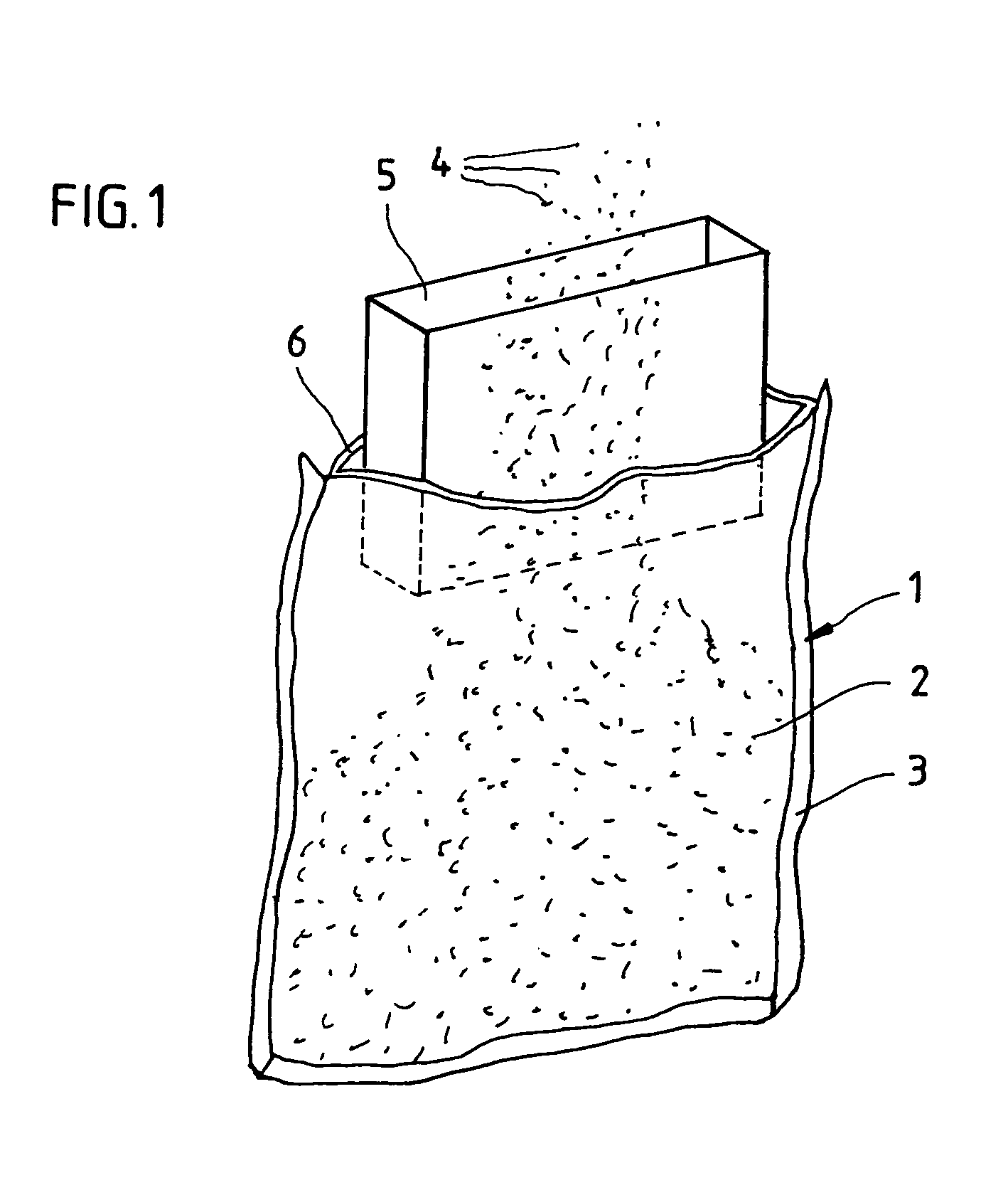 Method for the production of a vacuum insulation element wrapped in a film, filled with powder