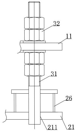 Supporting mechanism for voltage stabilizer in offshore nuclear power small reactor