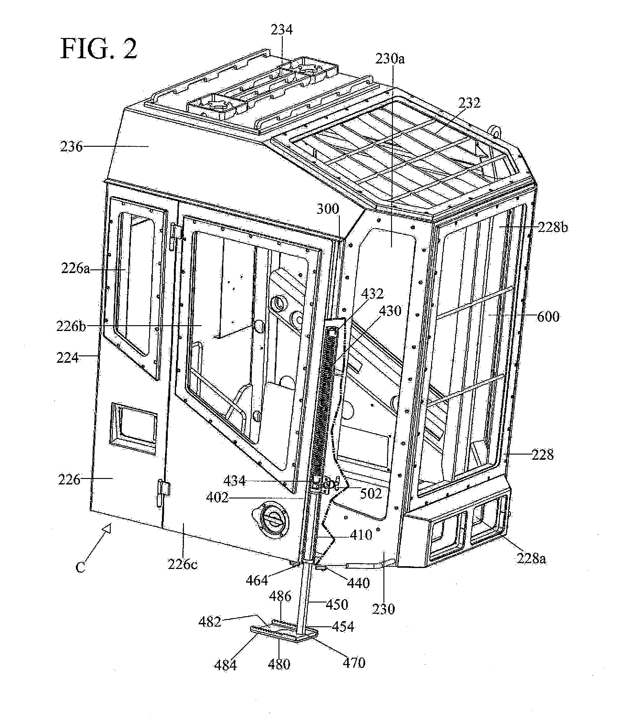 Retractable Step for Cab of Mobile Machine