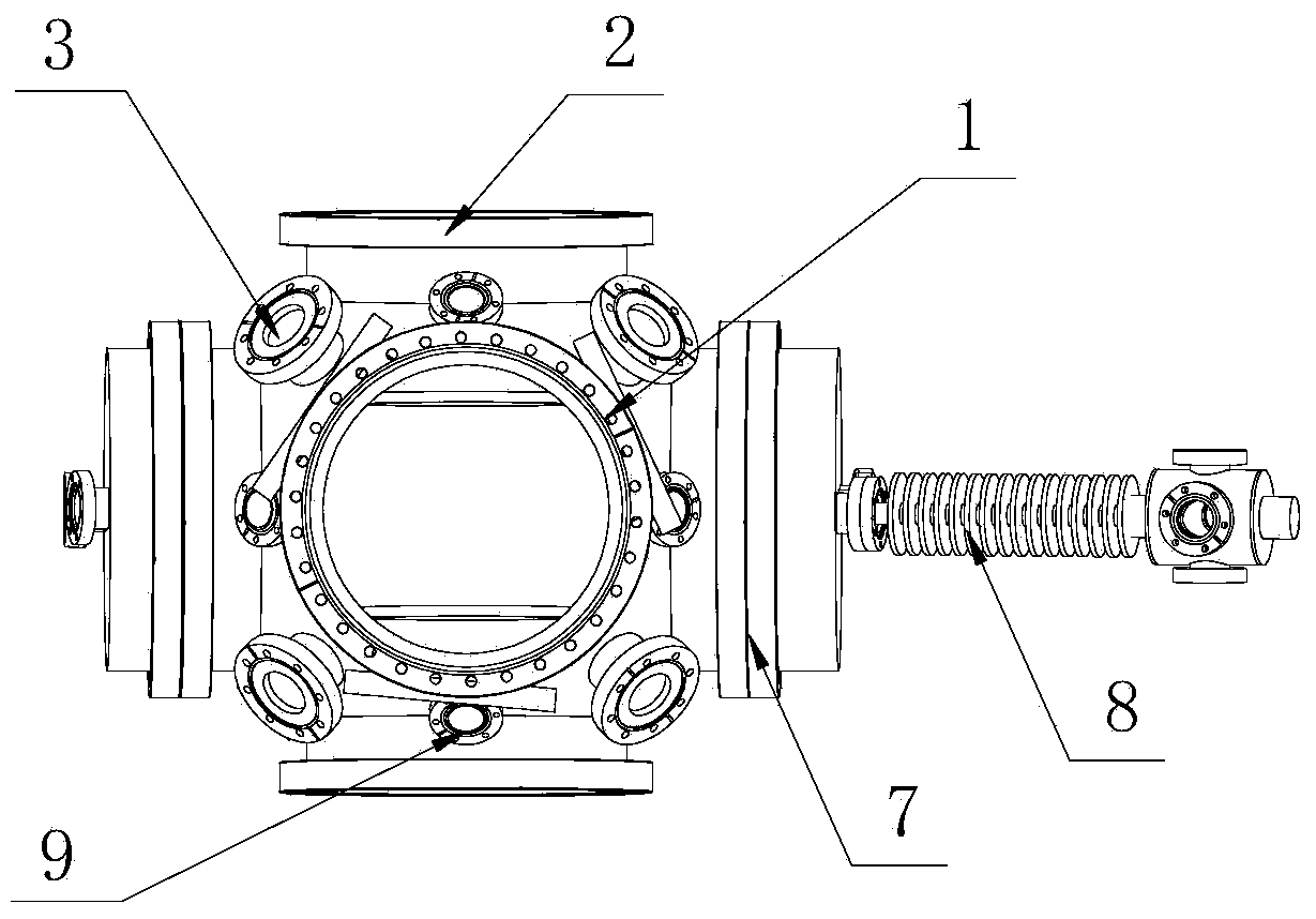 Cavity for magneto-optical trap reaction microscope imaging spectrometers