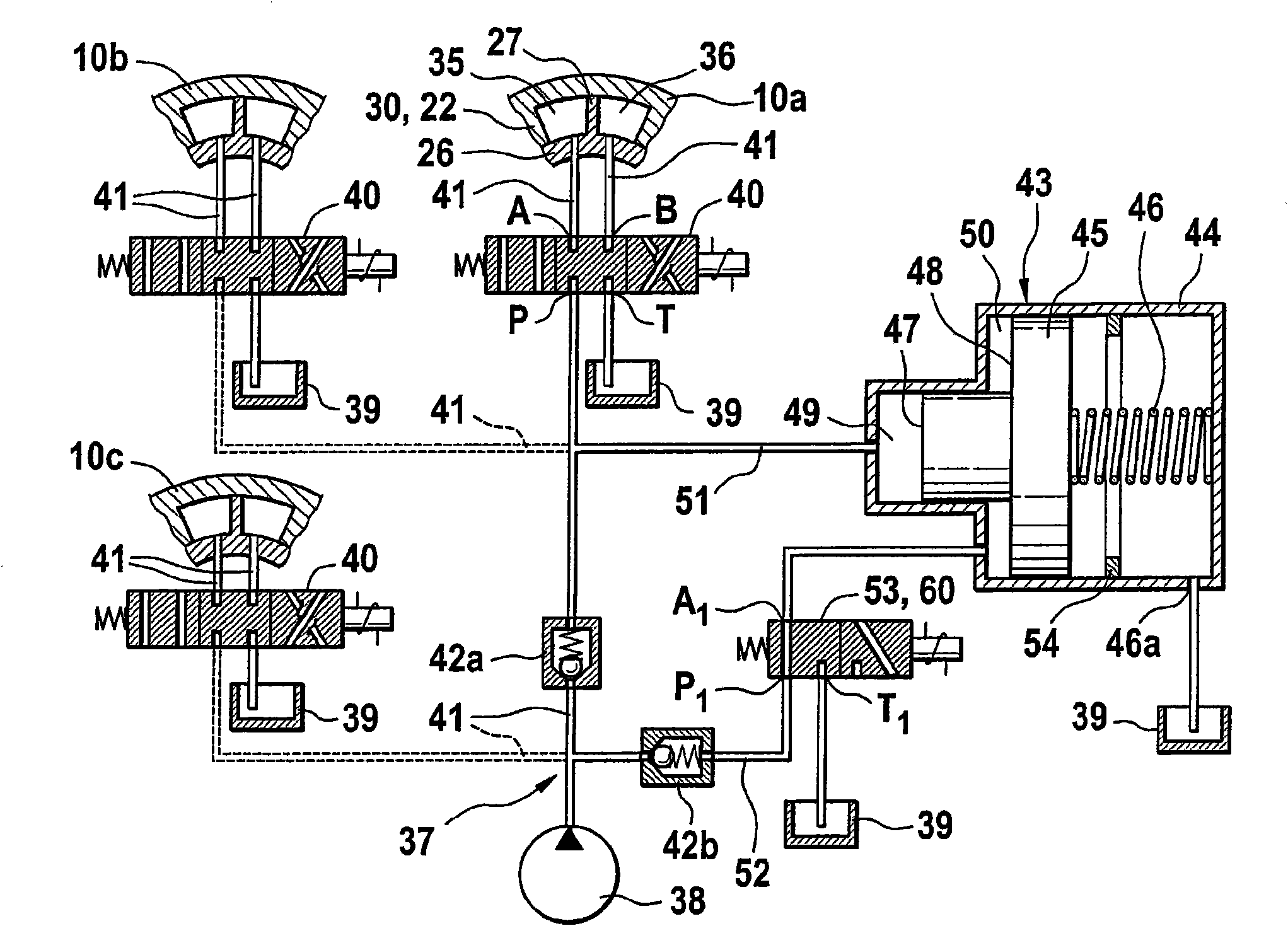 Apparatus for variably adjusting the control times of gas exchange valves in an internal combustion engine