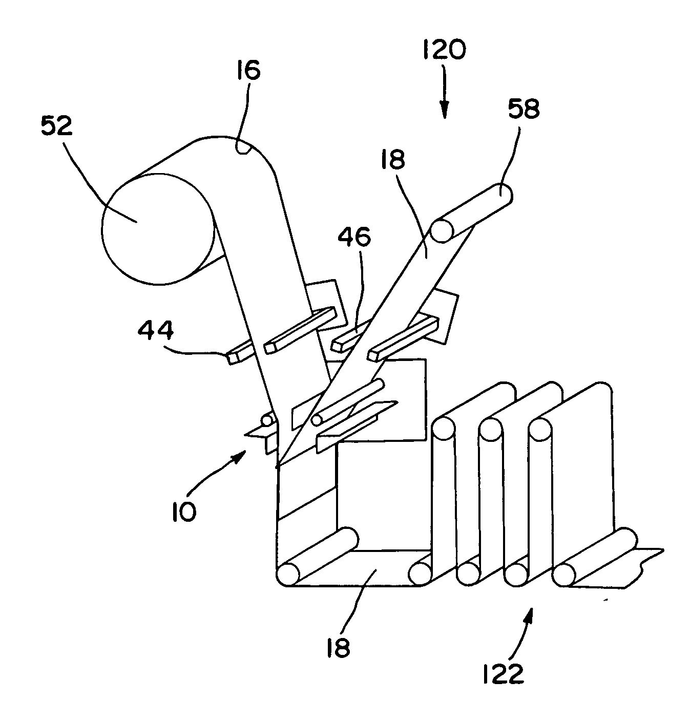 Apparatus and process for aligning materials during a splice