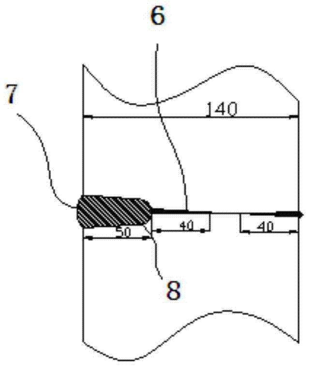 Electron beam composite narrow gap mag welding method for large thickness martensitic heat-resistant steel separator