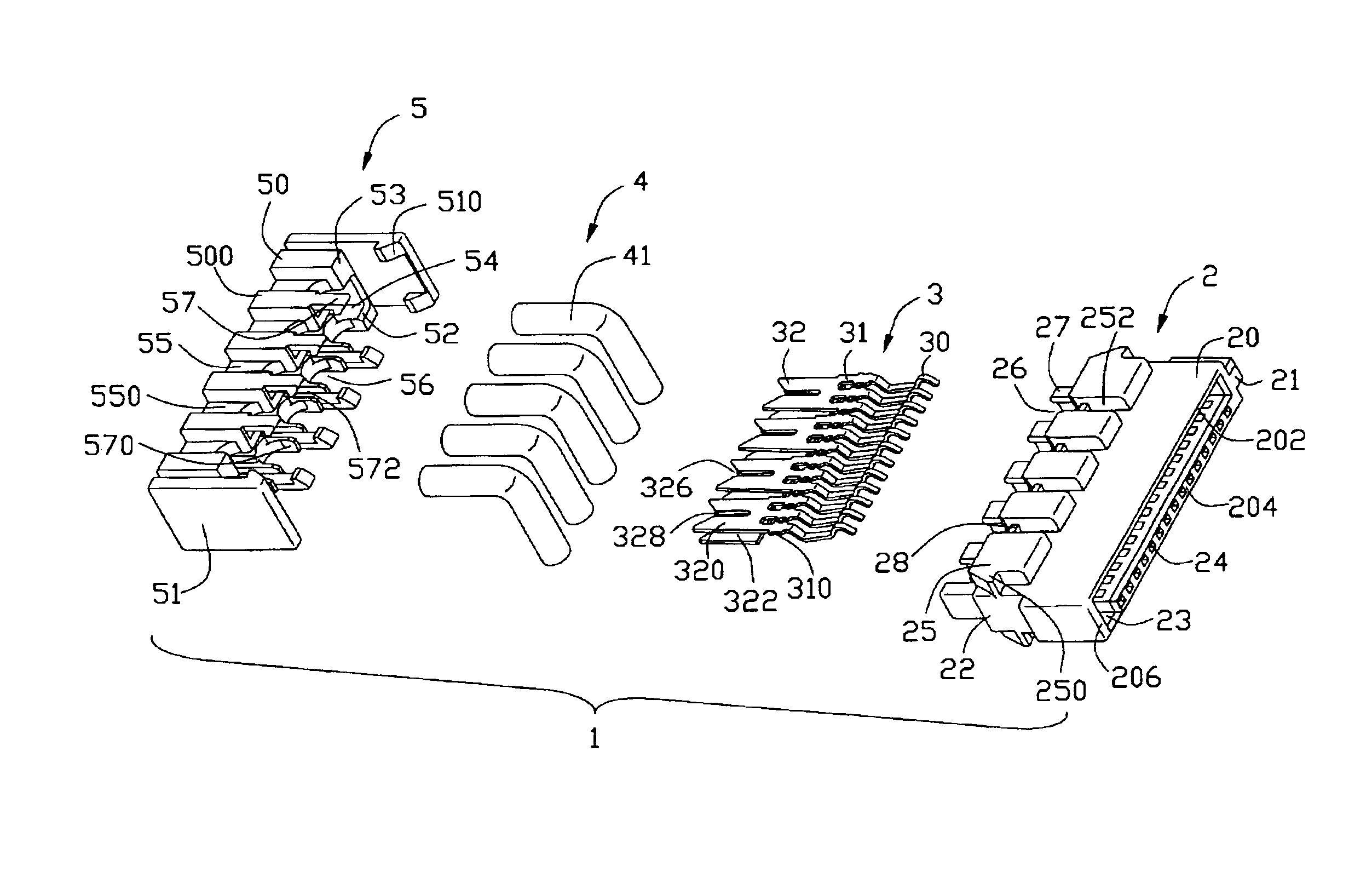 Cable connector assembly with latching means
