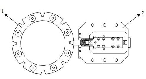 Locking and locating mechanism for fiber-optic gyroscope north seeker