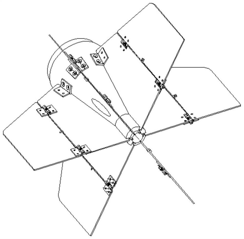 Air-drop fire extinguishing bomb empennage device