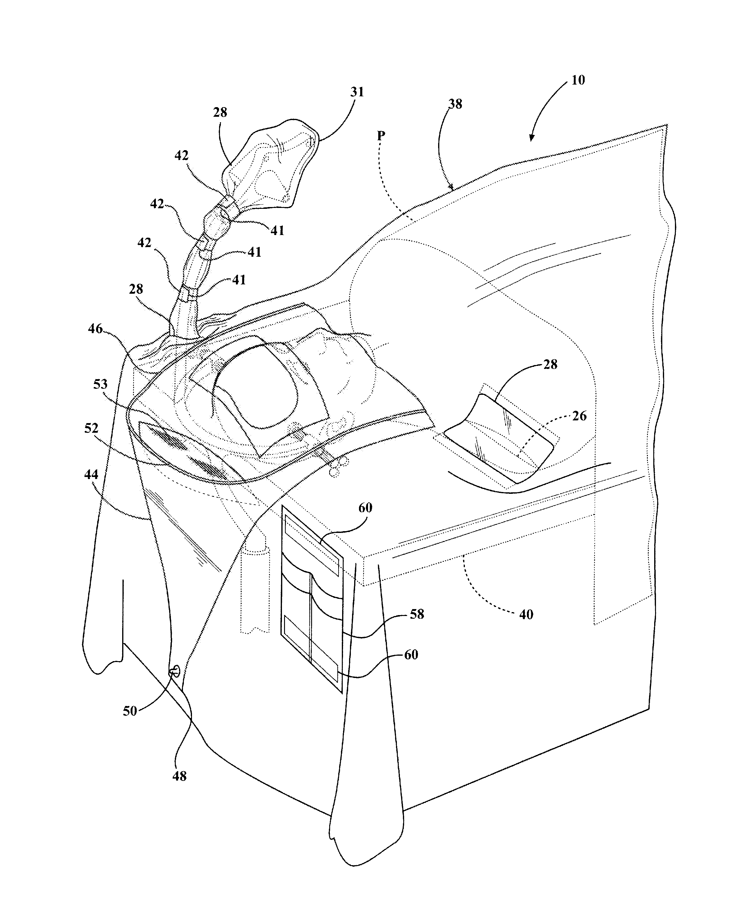 Craniotomy Drape and Method of Simultaneously Draping a Sterile Barrier Over a Patient and Navigation Tracker