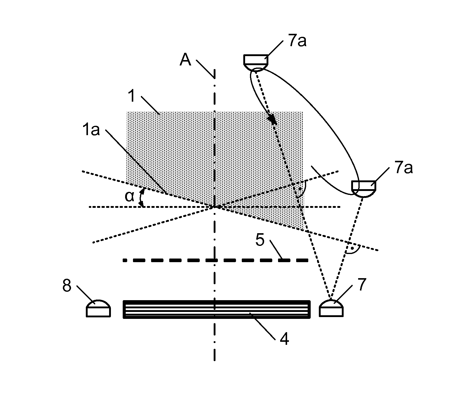 Method for working out the angular position of a rotating element and device for carrying out such a method