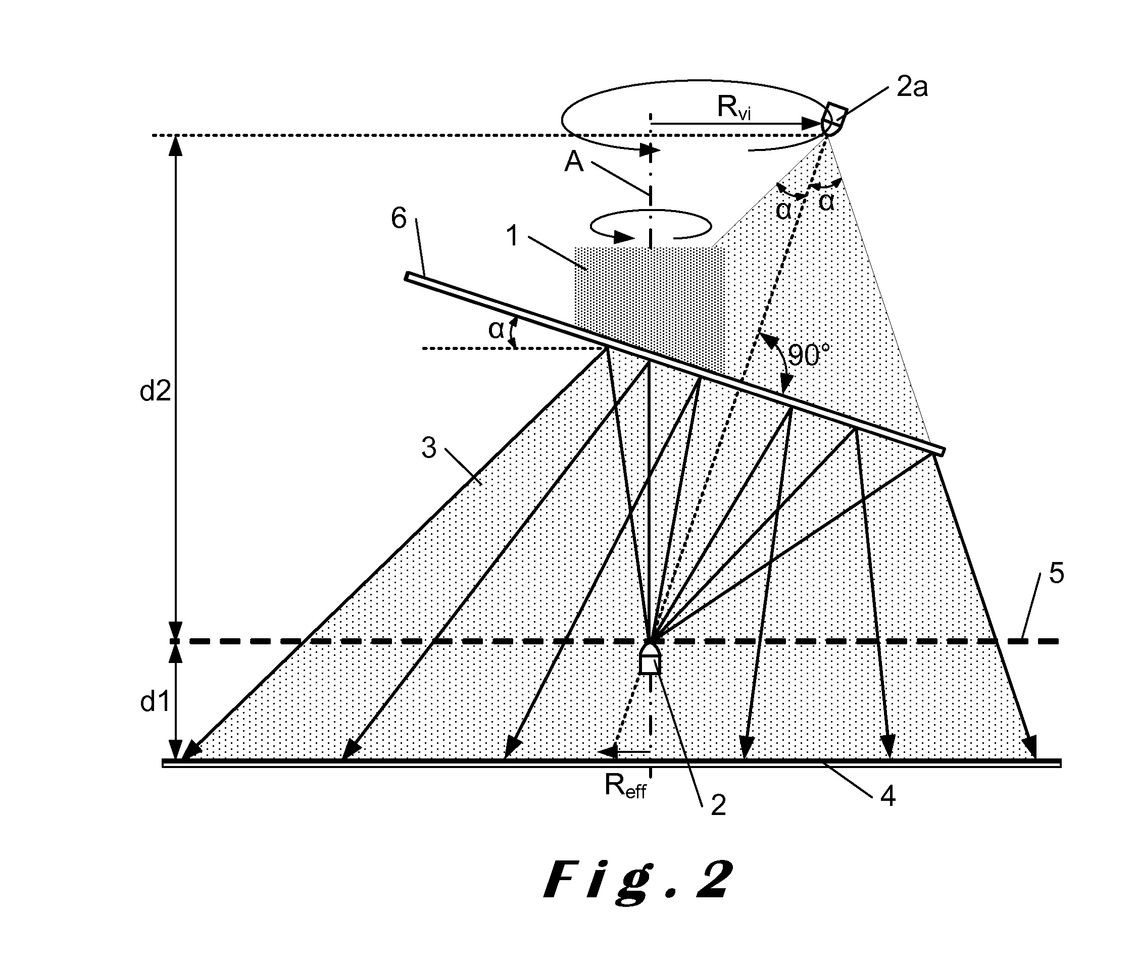 Method for working out the angular position of a rotating element and device for carrying out such a method