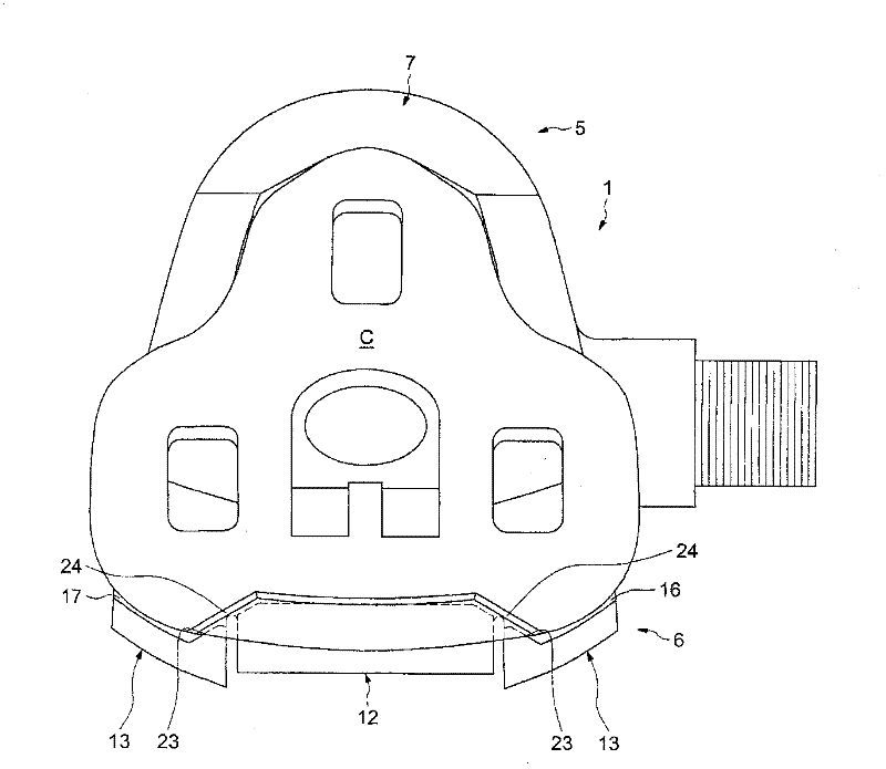 Automatic Pedal For A Cycle With Flexible Rear Lever