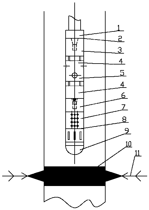 Coiled tubing dragging sand blasting perforation and annulus sand filling staged fracturing method