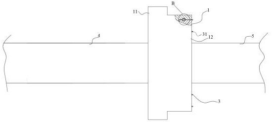 Online operation sealing device with double-layer sealing function for air pipe