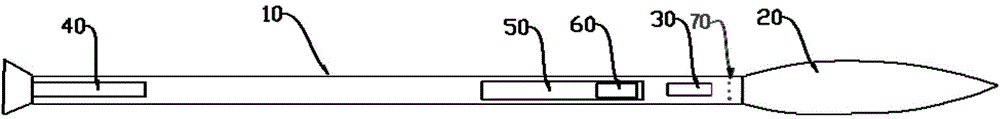 Positionable infrared paintbrush and positioning method thereof