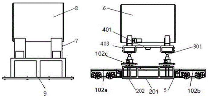 Carrying and docking assembly for large-size heavy-load cylindrical workpieces