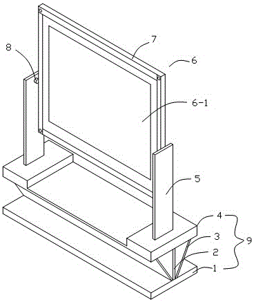 Angle-adjustable mobile intelligent audio-visual equipment