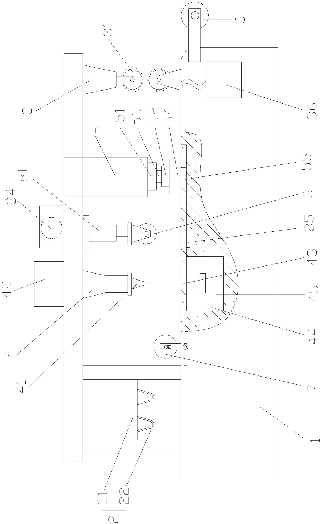 Edge bonding machine for cutting textile fabric